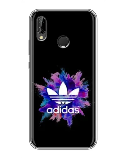 Чехол для Huawei P Smart Plus (Nova 3i, INE-LX1) с картинкой «Взрыв красок Adidas»