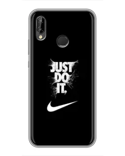 Чехол для Huawei P Smart Plus (Nova 3i, INE-LX1) с картинкой «Текстовый принт Nike»