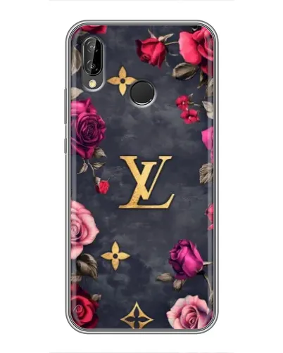Чехол для Huawei P Smart Plus (Nova 3i, INE-LX1) с картинкой «Цветочный Louis Vuitton»