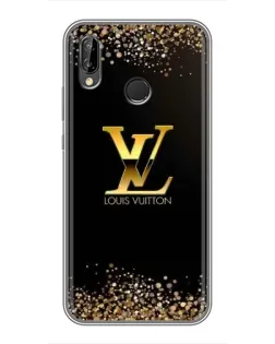 Чехол для Huawei P Smart Plus (Nova 3i, INE-LX1) с картинкой «LV — золотые искры»
