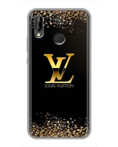 Чехол для Huawei P Smart Plus (Nova 3i, INE-LX1) с картинкой «LV — золотые искры»