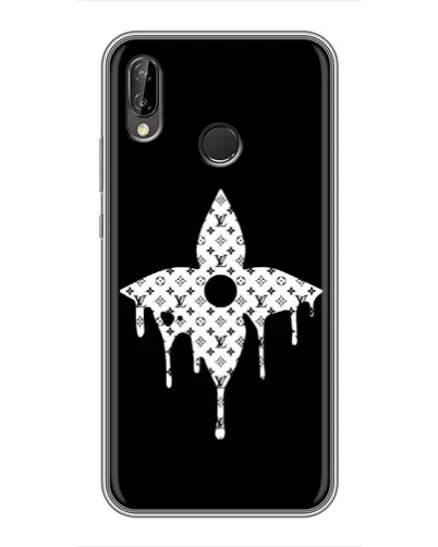 Чехол для Huawei P Smart Plus (Nova 3i, INE-LX1) с картинкой «Цветочная монограмма»