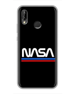 Чехол для Huawei P Smart Plus (Nova 3i, INE-LX1) с картинкой «NASA — классика Red Blue»