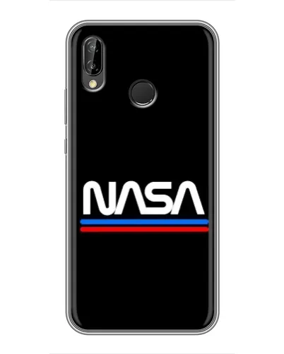 Чехол для Huawei P Smart Plus (Nova 3i, INE-LX1) с картинкой «NASA — классика Red Blue»