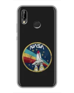 Чехол для Huawei P Smart Plus (Nova 3i, INE-LX1) с картинкой «NASA — эмблема миссии»