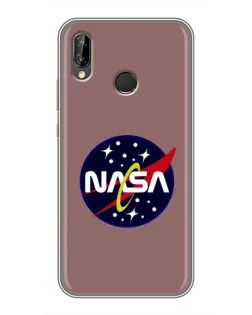 Чехол для Huawei P Smart Plus (Nova 3i, INE-LX1) с картинкой «NASA — ретро космос»
