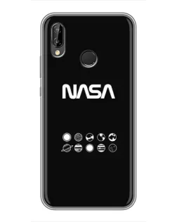 Чехол для Huawei P Smart Plus (Nova 3i, INE-LX1) с картинкой «NASA — технический принт»