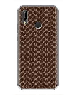 Чохол для Huawei P Smart Plus (Nova 3i, INE-LX1) з картинкою «Gucci — шоколадна сітка»