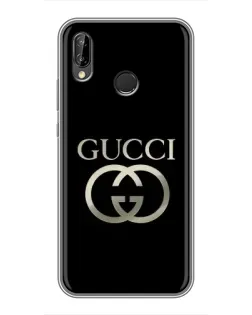 Чохол для Huawei P Smart Plus (Nova 3i, INE-LX1) з картинкою «Gucci — золото на чорному»