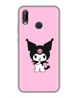 Чехол для Huawei P Smart Plus (Nova 3i, INE-LX1) с картинкой «Kuromi — розовая нежность»
