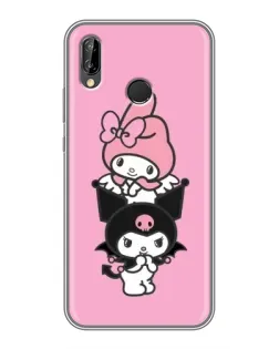 Чехол для Huawei P Smart Plus (Nova 3i, INE-LX1) с картинкой «My Melody и Kuromi»