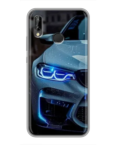 Чехол для Huawei P Smart Plus (Nova 3i, INE-LX1) с картинкой «Взгляд BMW с синими фарами» Чехол для Huawei P Smart Plus (Nova 3i, INE-LX1) с картинкой «Взгляд BMW с синими фарами»