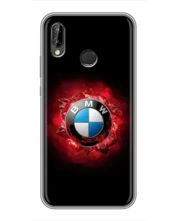 Чехол для Huawei P Smart Plus (Nova 3i, INE-LX1) с картинкой «Логотип BMW — вспышка»