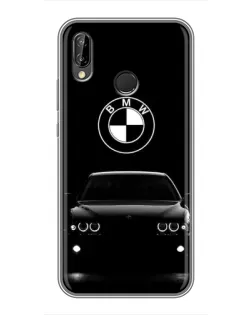 Чехол для Huawei P Smart Plus (Nova 3i, INE-LX1) с картинкой «BMW — взгляд из темноты»