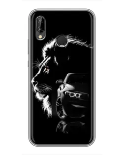 Чехол для Huawei P Smart Plus (Nova 3i, INE-LX1) с картинкой «BMW и лев»