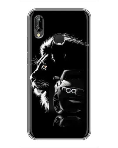 Чехол для Huawei P Smart Plus (Nova 3i, INE-LX1) с картинкой «BMW и лев» Чехол для Huawei P Smart Plus (Nova 3i, INE-LX1) с картинкой «BMW и лев»