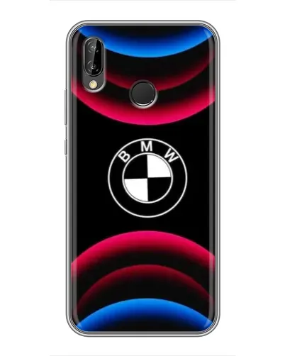 Чехол для Huawei P Smart Plus (Nova 3i, INE-LX1) с картинкой «Логотип BMW и неоновые дуги» Чехол для Huawei P Smart Plus (Nova 3i, INE-LX1) с картинкой «Логотип BMW и неоновые дуги»