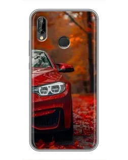 Чехол для Huawei P Smart Plus (Nova 3i, INE-LX1) с картинкой «Осенняя BMW M4»