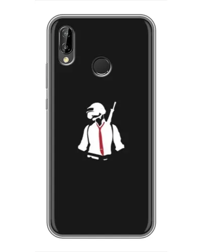 Чохол для Huawei P Smart Plus (Nova 3i, INE-LX1) з картинкою «PUBG — силует воїна»