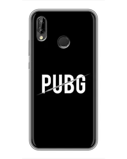Чохол для Huawei P Smart Plus (Nova 3i, INE-LX1) з картинкою «PUBG — білий логотип»