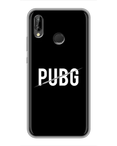 Чохол для Huawei P Smart Plus (Nova 3i, INE-LX1) з картинкою «PUBG — білий логотип»