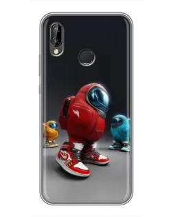 Чехол для Huawei P Smart Plus (Nova 3i, INE-LX1) с картинкой «Among Us — 3D стиль»