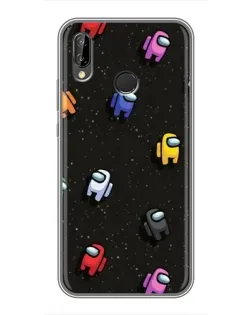 Чехол для Huawei P Smart Plus (Nova 3i, INE-LX1) с картинкой «Космический паттерн Among Us»