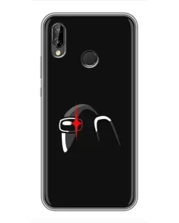 Чехол для Huawei P Smart Plus (Nova 3i, INE-LX1) с картинкой «Among Us шлем»
