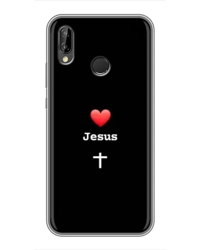 Чохол для Huawei P Smart Plus (Nova 3i, INE-LX1) з картинкою «Серце - Jesus»