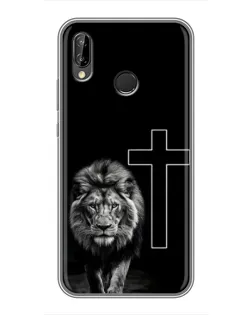 Чохол для Huawei P Smart Plus (Nova 3i, INE-LX1) з картинкою «Лев та Хрест»