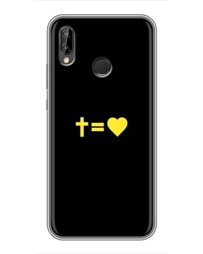 Чохол для Huawei P Smart Plus (Nova 3i, INE-LX1) з картинкою «Серце та Хрест»