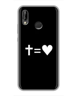 Чохол для Huawei P Smart Plus (Nova 3i, INE-LX1) з картинкою «Хрест та Серце»