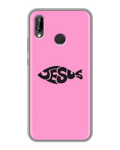 Чохол для Huawei P Smart Plus (Nova 3i, INE-LX1) з картинкою «Рожевий символ Jesus»