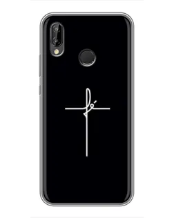 Чехол для Huawei P Smart Plus (Nova 3i, INE-LX1) с картинкой «Тонкий крест» Чехол для Huawei P Smart Plus (Nova 3i, INE-LX1) с картинкой «Тонкий крест»