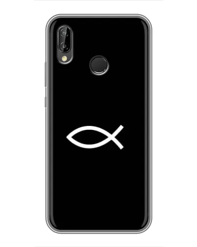 Чехол для Huawei P Smart Plus (Nova 3i, INE-LX1) с картинкой «Символ рыбы Jesus» Чехол для Huawei P Smart Plus (Nova 3i, INE-LX1) с картинкой «Символ рыбы Jesus»