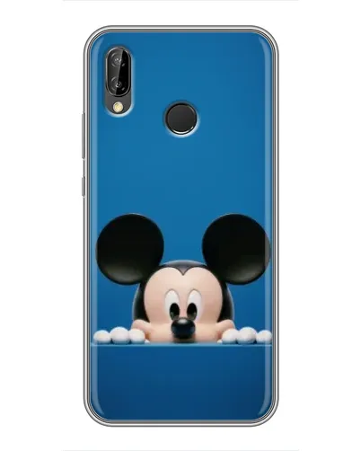 Чехол для Huawei P Smart Plus (Nova 3i, INE-LX1) с картинкой «Микки выглядывает»