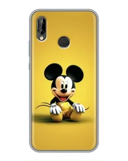 Чехол для Huawei P Smart Plus (Nova 3i, INE-LX1) с картинкой «Микки на желтом»