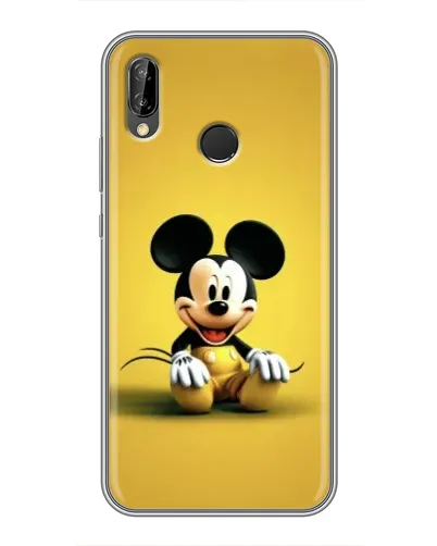 Чехол для Huawei P Smart Plus (Nova 3i, INE-LX1) с картинкой «Микки на желтом»