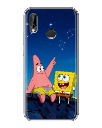 Чехол для Huawei P Smart Plus (Nova 3i, INE-LX1) с картинкой «Губка Боб и Патрик ночью» Чехол для Huawei P Smart Plus (Nova 3i, INE-LX1) с картинкой «Губка Боб и Патрик ночью»