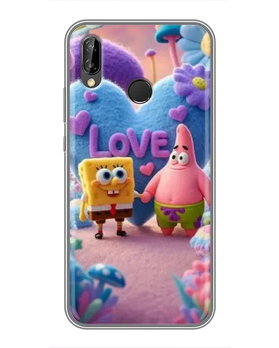 Чехол для Huawei P Smart Plus (Nova 3i, INE-LX1) с картинкой «Губка Боб Патрик» Чехол для Huawei P Smart Plus (Nova 3i, INE-LX1) с картинкой «Губка Боб Патрик»