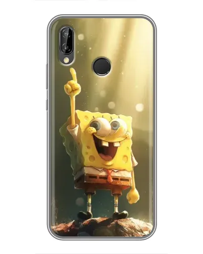 Чехол для Huawei P Smart Plus (Nova 3i, INE-LX1) с картинкой «Сияющий Спанч Боб» Чехол для Huawei P Smart Plus (Nova 3i, INE-LX1) с картинкой «Сияющий Спанч Боб»