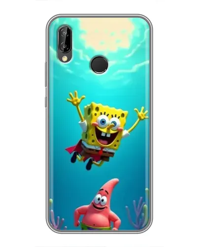 Чехол для Huawei P Smart Plus (Nova 3i, INE-LX1) с картинкой «Спанч Боб под водой» Чехол для Huawei P Smart Plus (Nova 3i, INE-LX1) с картинкой «Спанч Боб под водой»