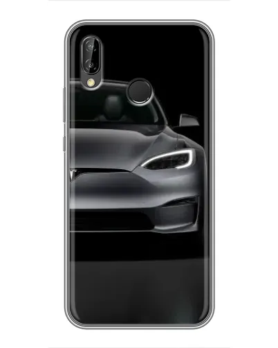 Чехол для Huawei P Smart Plus (Nova 3i, INE-LX1) с картинкой «Tesla Model S Look»