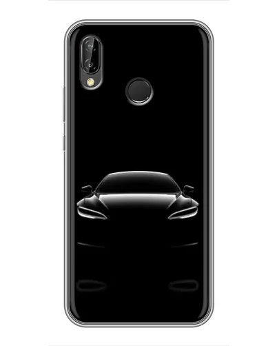 Чехол для Huawei P Smart Plus (Nova 3i, INE-LX1) с картинкой «Силуэт Tesla Night»