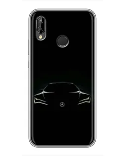 Чехол для Huawei P Smart Plus (Nova 3i, INE-LX1) с картинкой «Mercedes — силуэт авто» Чехол для Huawei P Smart Plus (Nova 3i, INE-LX1) с картинкой «Mercedes — силуэт авто»