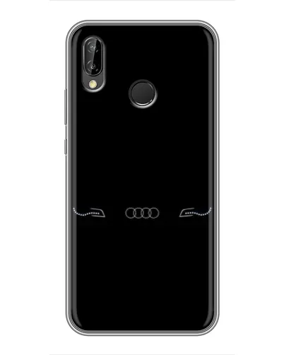 Чехол для Huawei P Smart Plus (Nova 3i, INE-LX1) с картинкой «Audi — световой подпись»