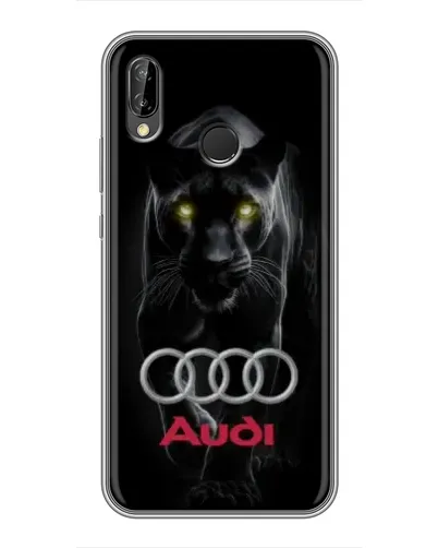 Чехол для Huawei P Smart Plus (Nova 3i, INE-LX1) с картинкой «Пантера и Audi»