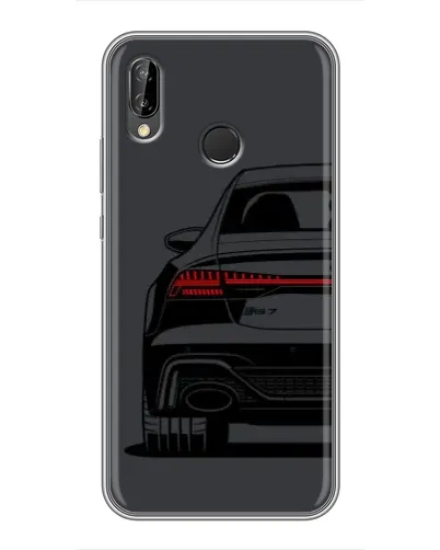Чехол для Huawei P Smart Plus (Nova 3i, INE-LX1) с картинкой «Задняя часть Audi — арт»