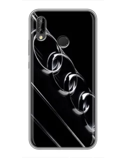 Чехол для Huawei P Smart Plus (Nova 3i, INE-LX1) с картинкой «Audi — абстрактные кольца»