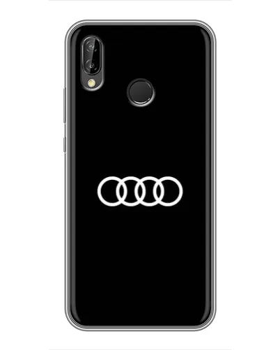 Чехол для Huawei P Smart Plus (Nova 3i, INE-LX1) с картинкой «Audi White Logo»